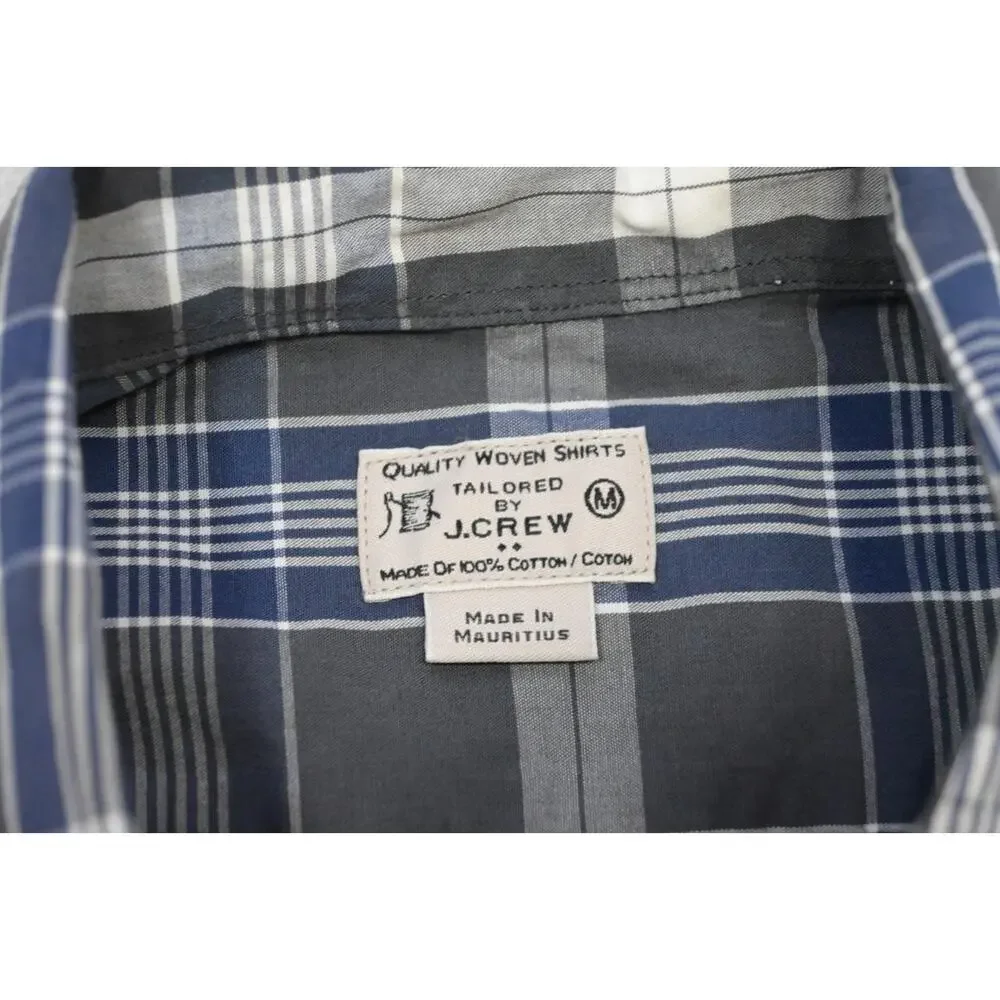 J Crew‎ Dress Shirt Classic Fit Casual Plaid Button Up Long Sleeve Mens Medium